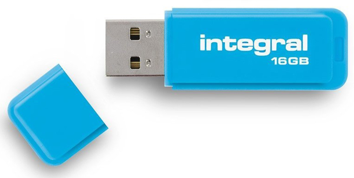 INTEGRAL MEMORY Clé USB 2.0 Neon - 16 Go - Bleu