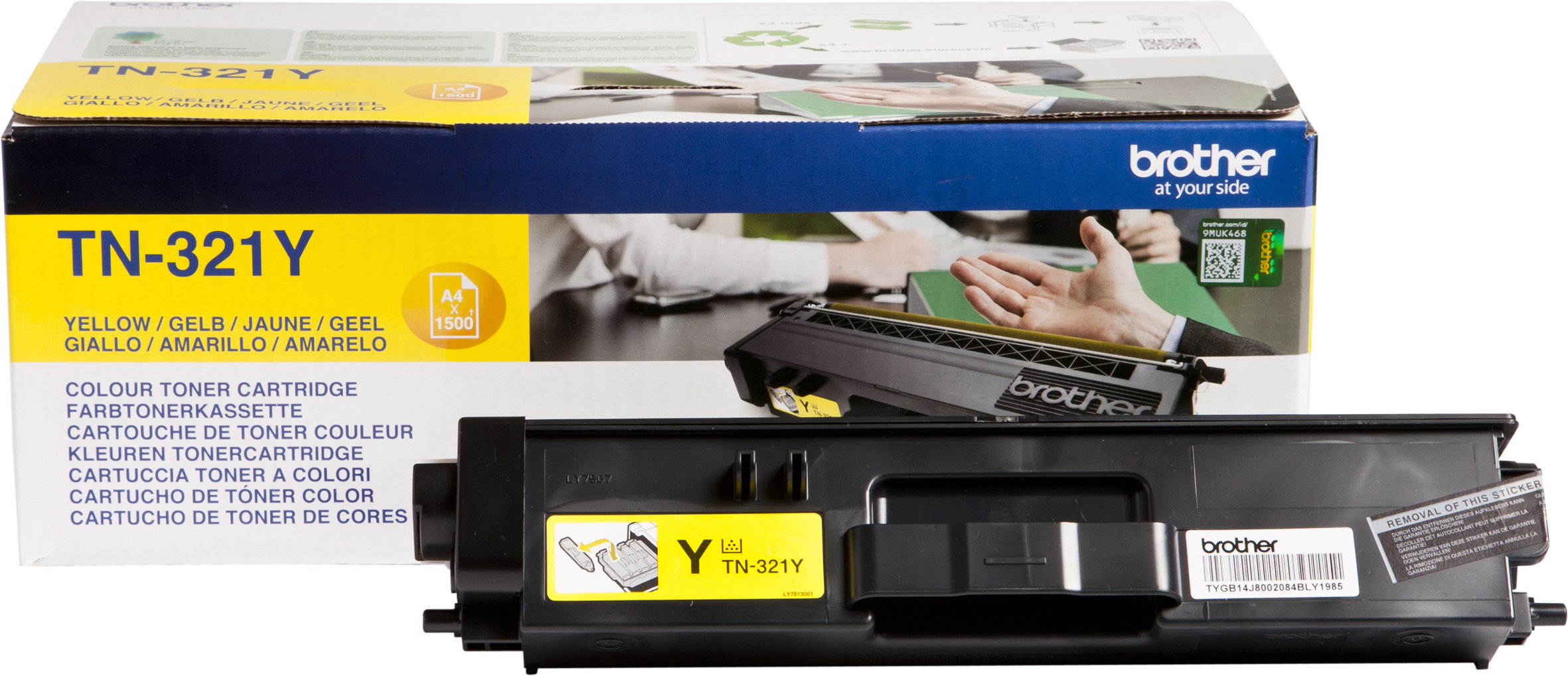 Brother TN321 Toner original - Jaune