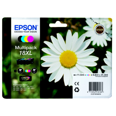 Epson Daisy Encre Claria Home multipack 4 couleurs Pâquerette 18XL