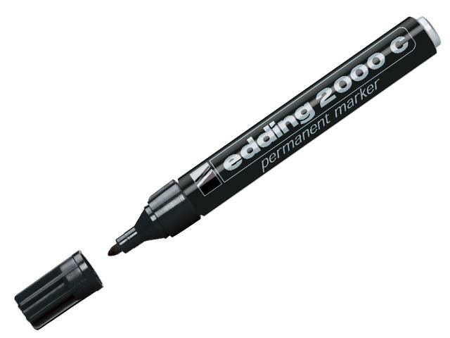 edding 2000C Marqueur permanent pointe ogive 1,5 - 3 mm noir