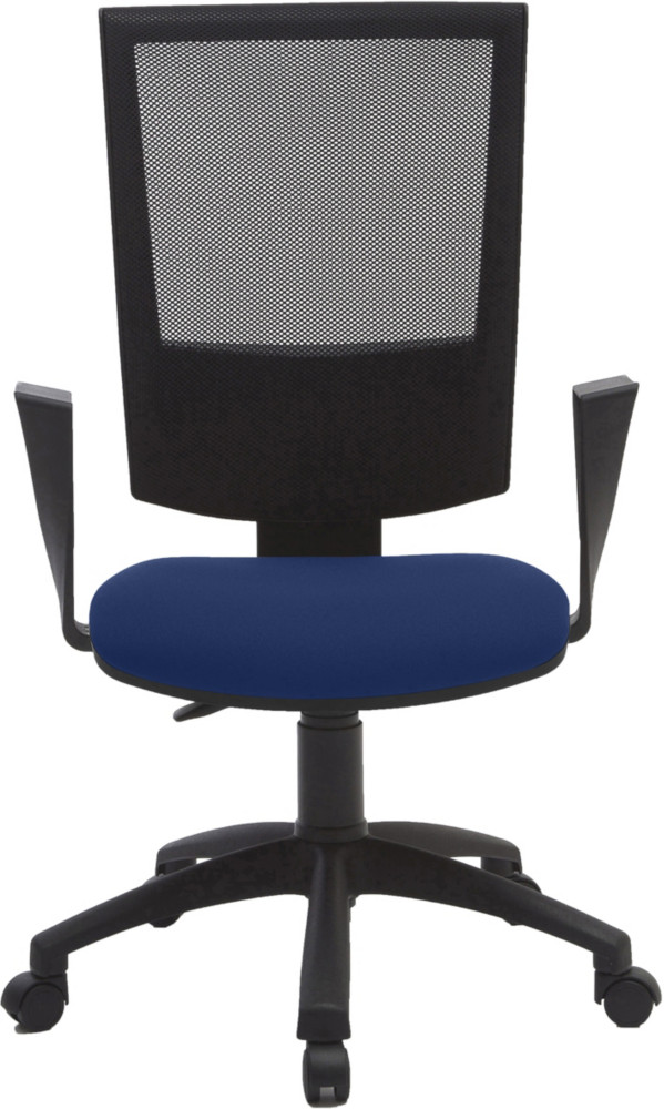 Sige de bureau Jenny maille/tissu  Hauteur ajustable A roulettes - Bleu