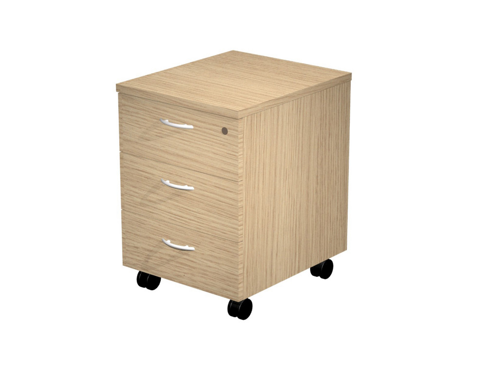 Caisson mobile Pronto - L.43 x P.42 x H.60 cm - 3 tiroirs - Chne