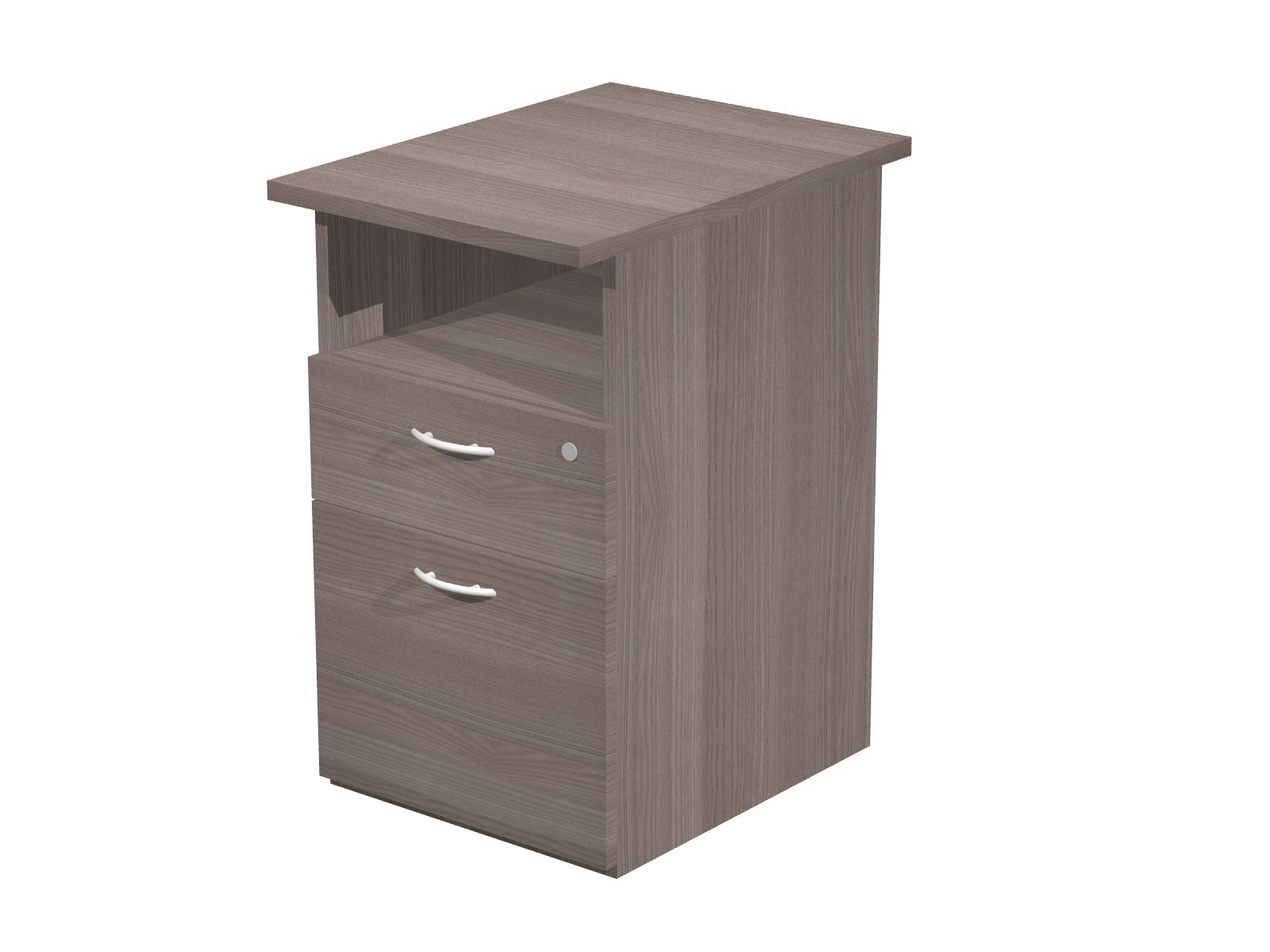 Caisson hauteur bureau Pronto - L.43 x P.60 x H.72 cm - Cendre