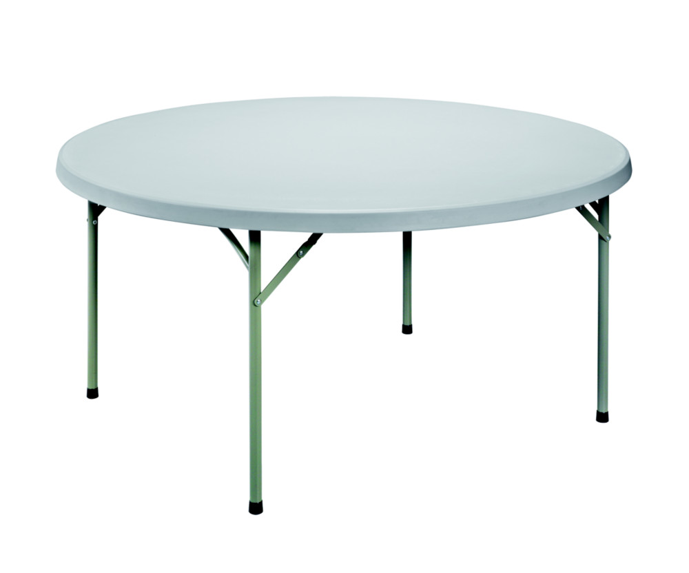 Table pliante polythylne ronde .150 cm - Gris