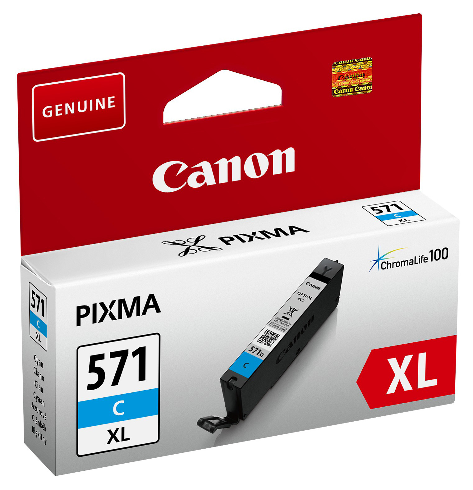 Canon CLI-571XL Cartouche d'encre authentique grande capacité 0332C001 - Cyan