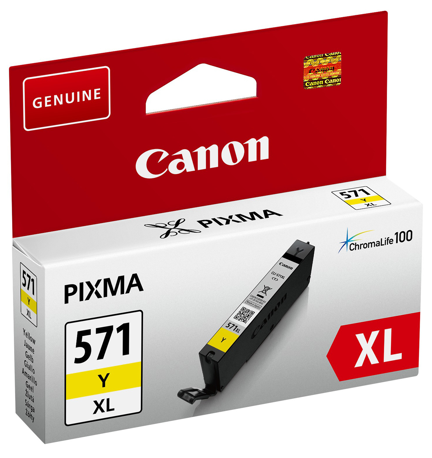Canon CLI-571XL Cartouche d'encre authentique grande capacité 0334C001 - Jaune