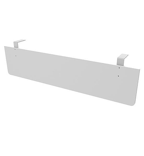 Voile de fond bureau direction E-link - H.33 cm - Blanc - Fixations Aluminium
