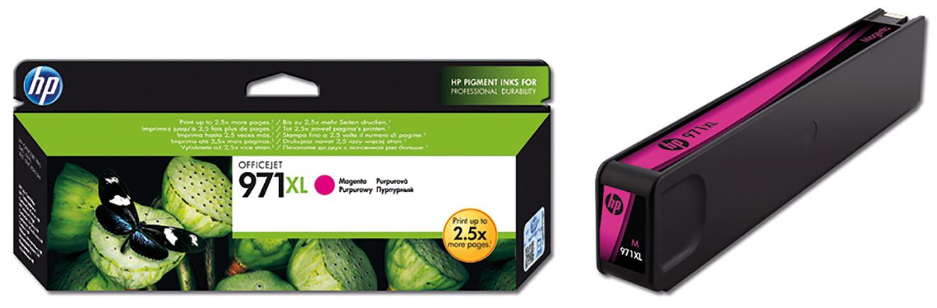HP 971XL Cartouche d'encre authentique grande capacité CN627AE - Magenta