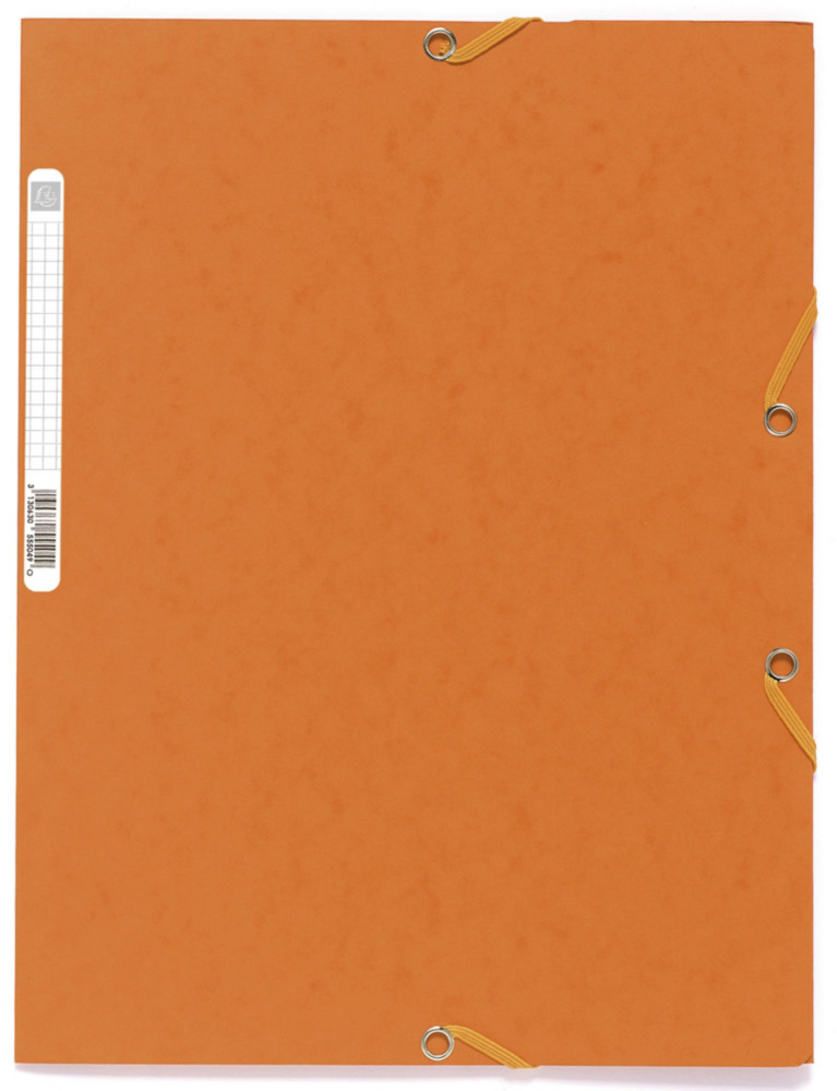 Exacompta Chemise Nature Future 3rabats  lastique 250feuilles A4 24x32cm en carte Orange