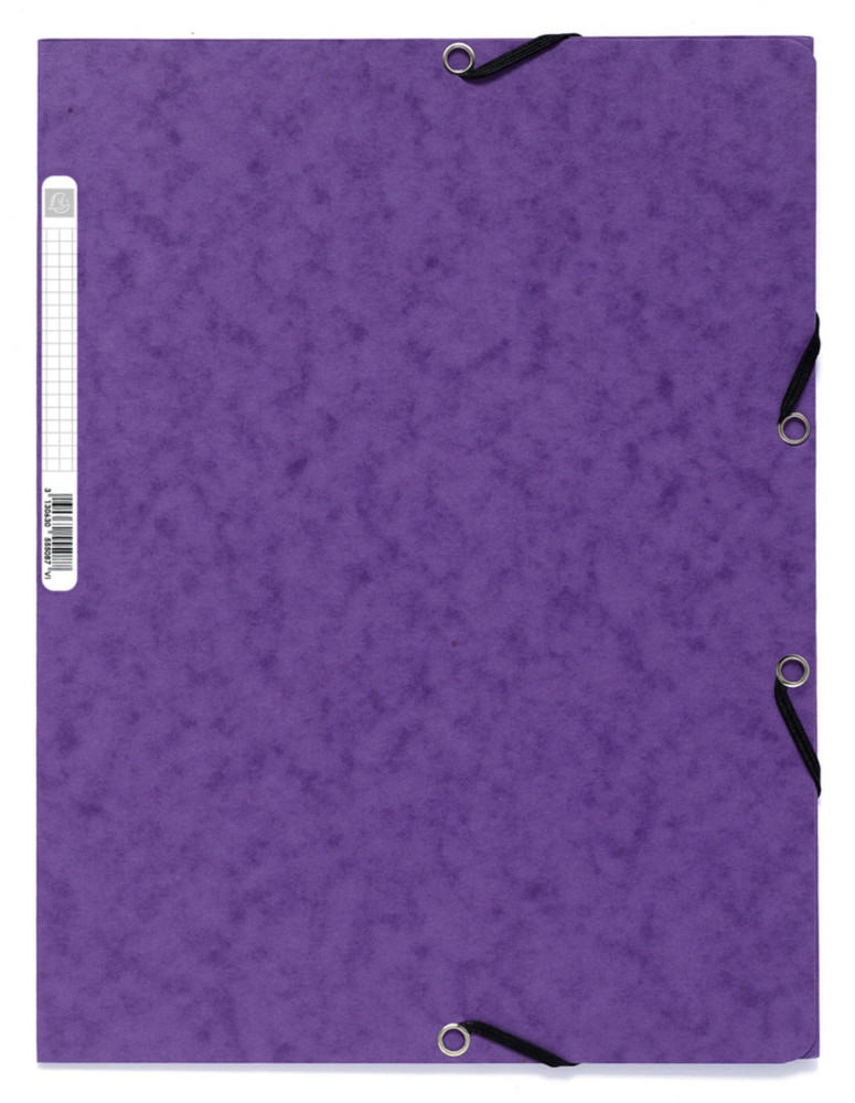 Exacompta Chemise Nature Future 3rabats  lastique 250feuilles A4 24x32cm en carte Violet