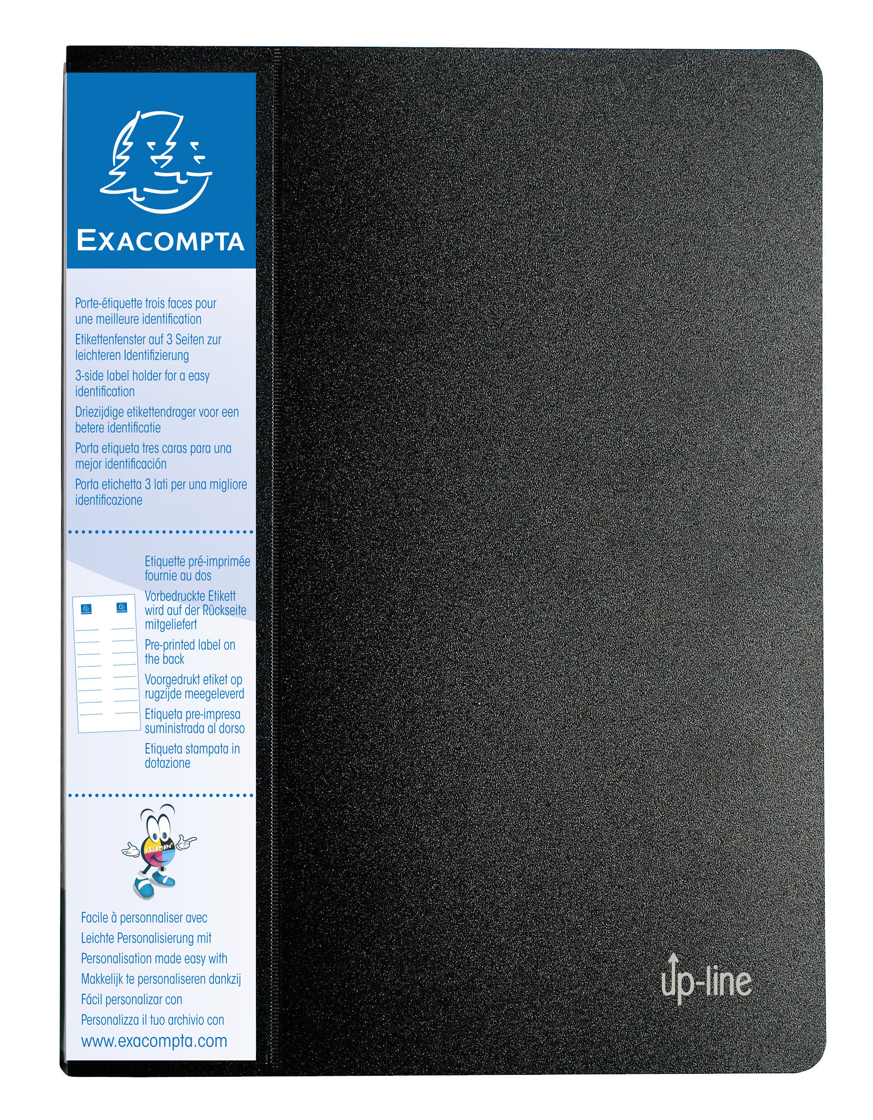 Exacompta Porte Vues polypropylène 8/10e 80 Vues Noir - vue 2