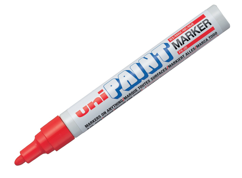 Uni Marqueur peinture Paint PX 20 pointe moyenne conique 1,8 - 2,2 mm - Rouge