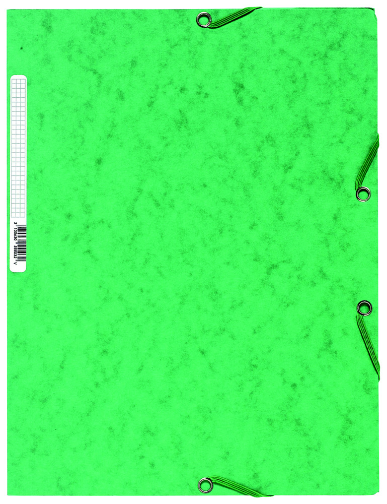 Exacompta Chemise Nature Future  3rabats et  lastiques A4 250feuilles 240x320mm en carte  vert