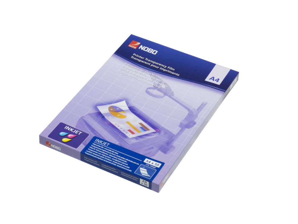 Nobo Bote de 50 transparents pour jet d'encre