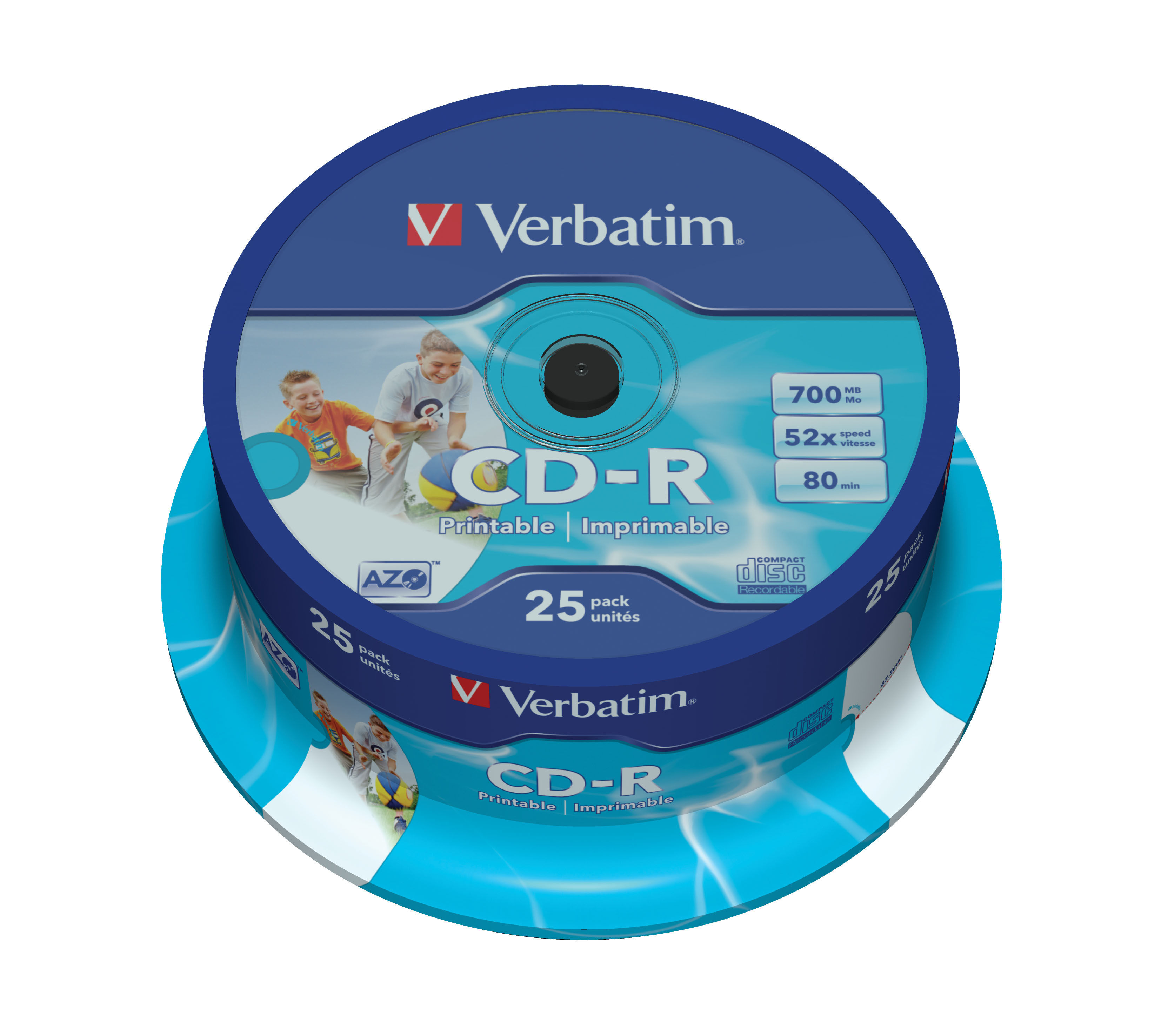 Verbatim CD-R 700 Mo 52 X Spindle de 25