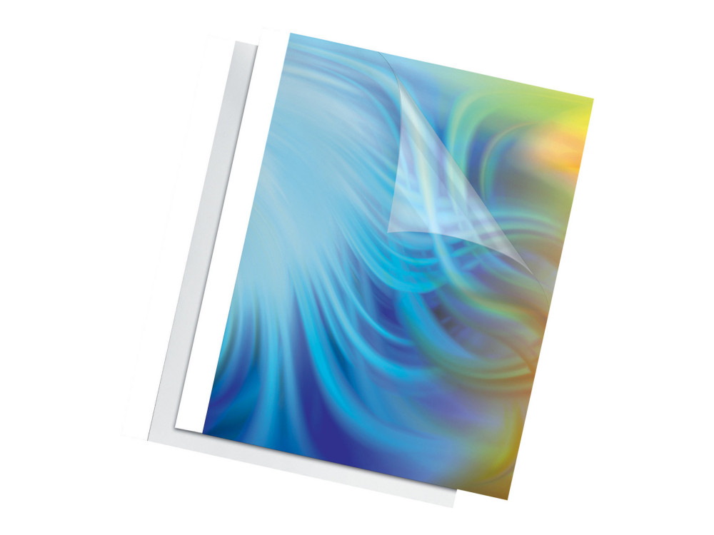 Fellowes Couvertures pour reliure thermique - 4 mm - Blanc - Lot de 100