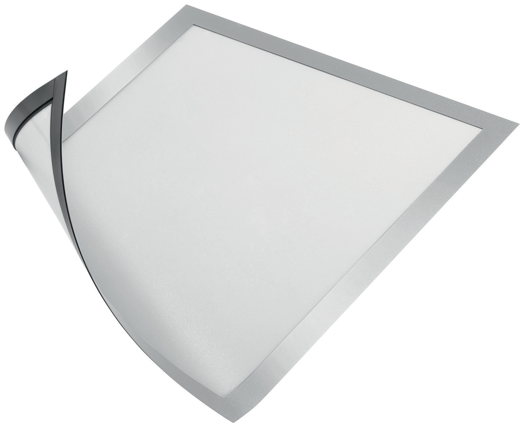 Durable Duraframe Pochette murale Cadre d'affichage magnétique A4 - Cadre argent - Sachet de 5