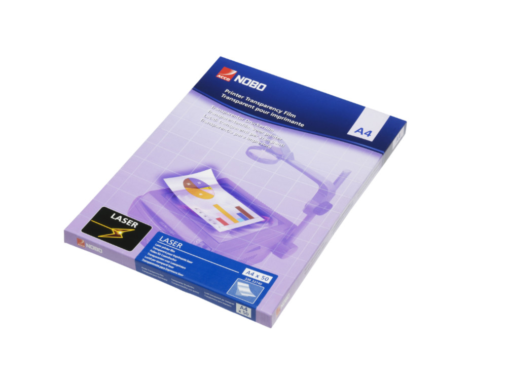 Nobo Film laser transparent, A4, 210 x 297mm, transparent