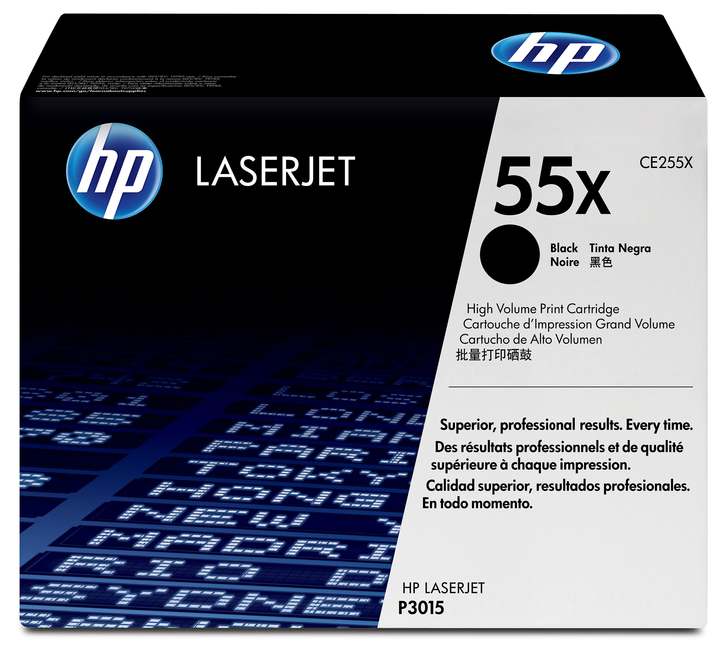 HP 55X À rendement élevé original LaserJet cartouche de toner CE255X pour LaserJet Enterprise MFP M525 LaserJet Enterprise Flow MFP M525 LaserJet Managed MFP M525 - vue 4