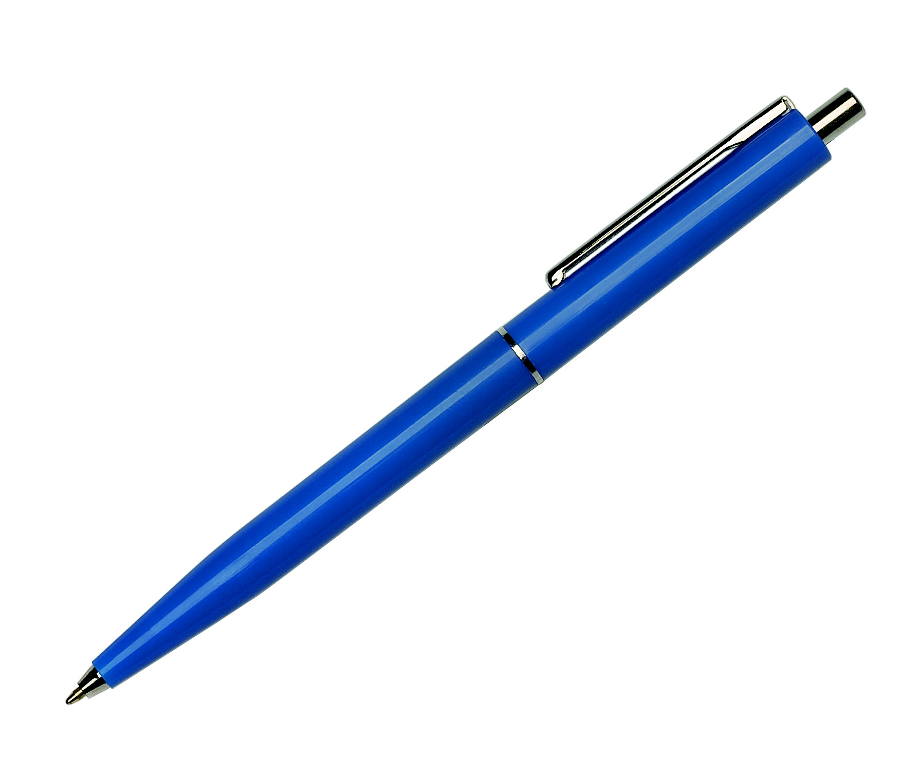 Stylo bille rétractable budget pointe fine 0,7 mm - Bleu