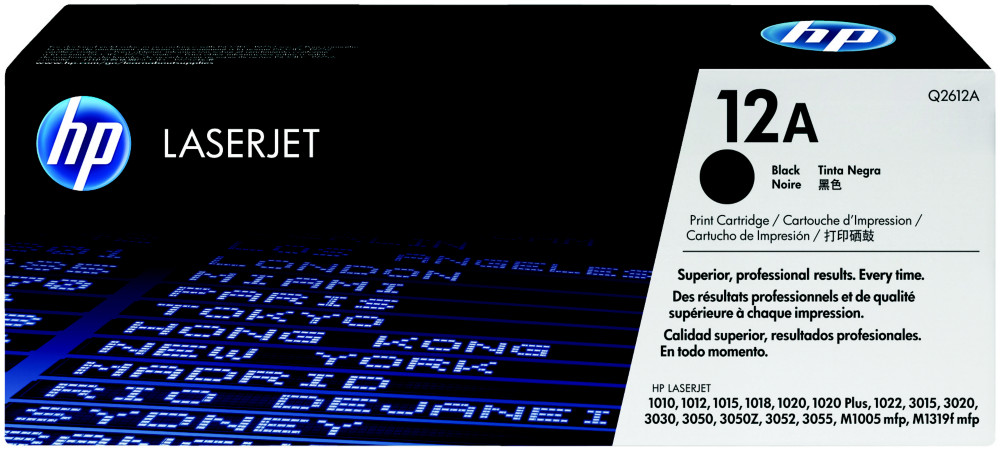 HP 12AD Toner authentique Q2612AD - Pack de 2 - Noir