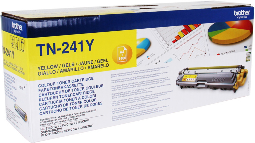 Brother TN241 Toner original - Jaune