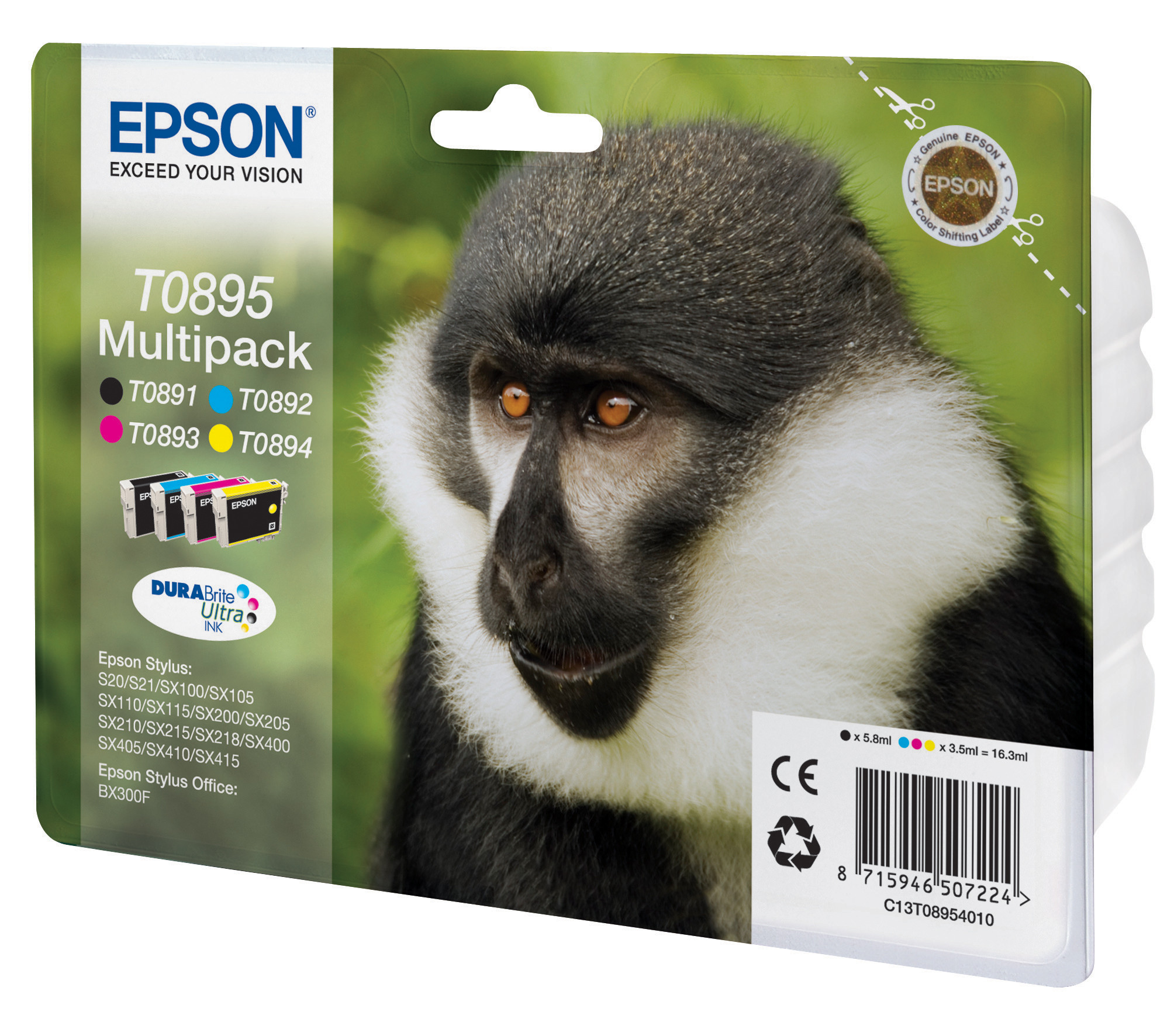 Epson T0895 BK+C+ +Y - vue 8