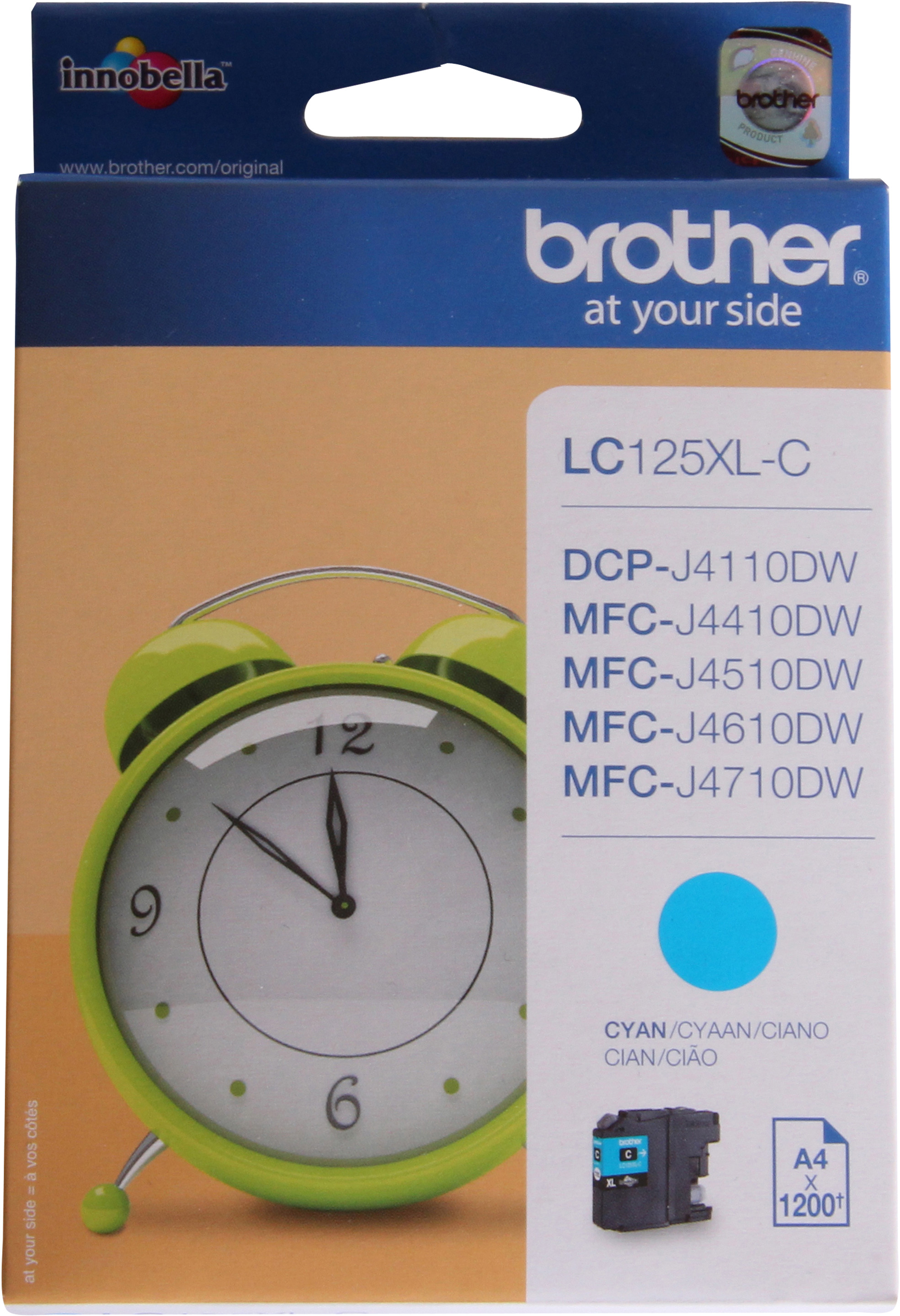Brother LC125XL Cartouche d'encre originale grande capacité - Cyan