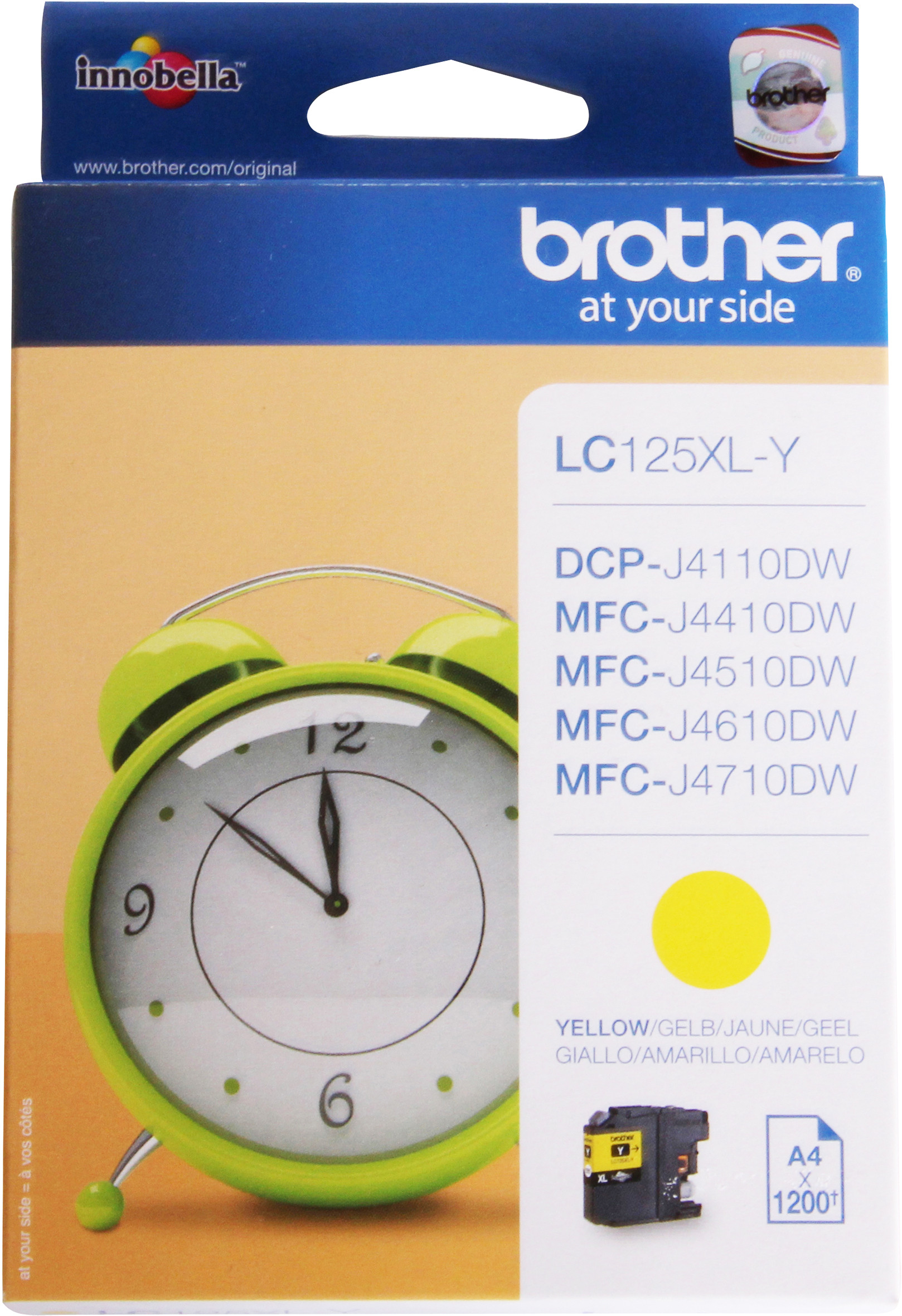 Brother LC125XLY Cartouche d'encre Jaune - vue 7