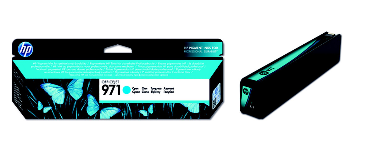 HP 971 Cartouche d'encre authentique CN622AE - Cyan