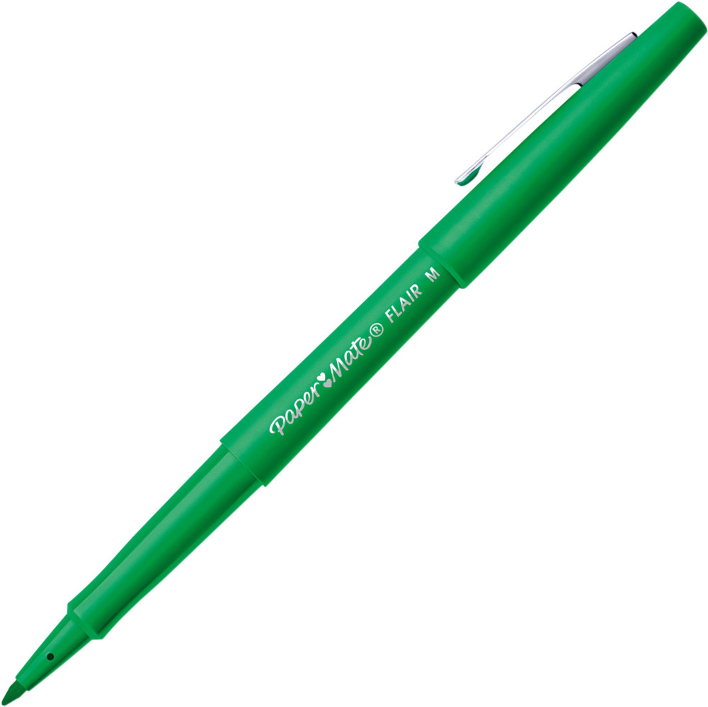 Paper Mate Flair Original Stylo feutre  capuchon pointe moyenne 1 mm - Vert