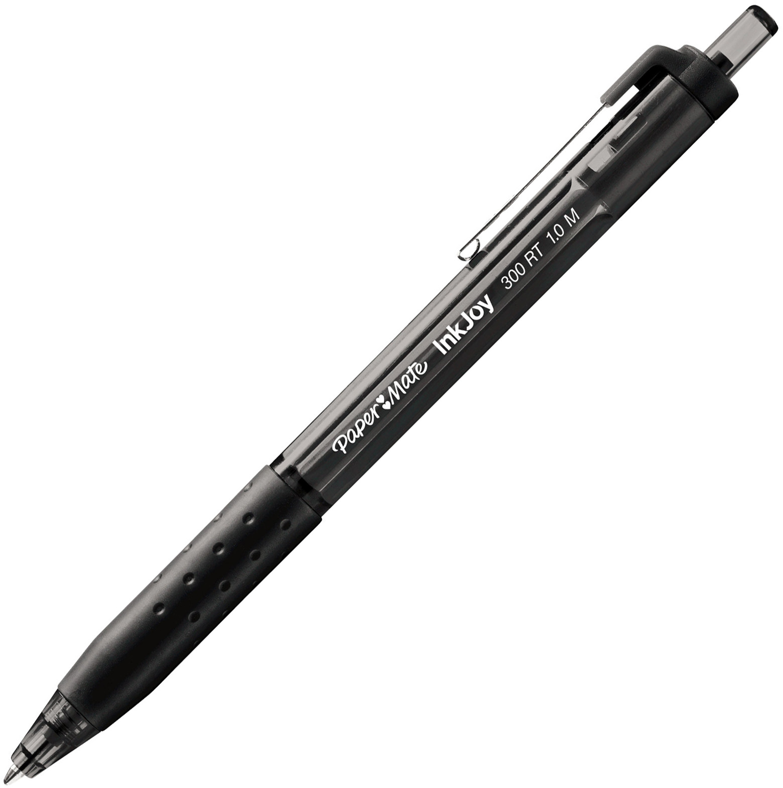 Paper Mate InkJoy 300 RT Stylo bille rétractable avec grip pointe moyenne 1 mm noir