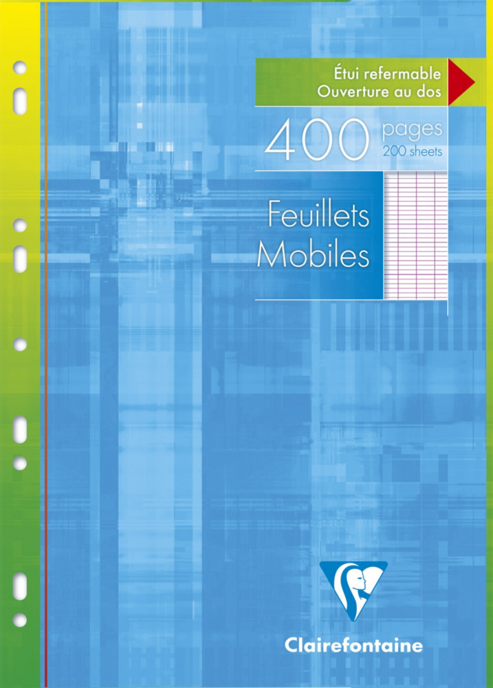 Clairefontaine 200 Feuilles Mobiles Seyes A4 (210 x 297 mm) Blanc 90 g/m