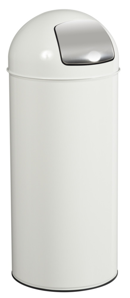 Rossignol Poubelle PUSH couvercle  trappe  45L blanc