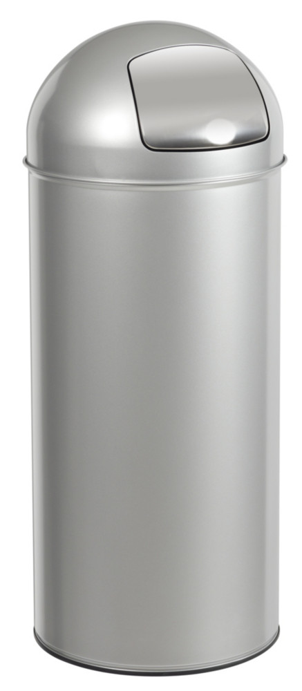 Rossignol Poubelle PUSH couvercle  trappe  45L gris