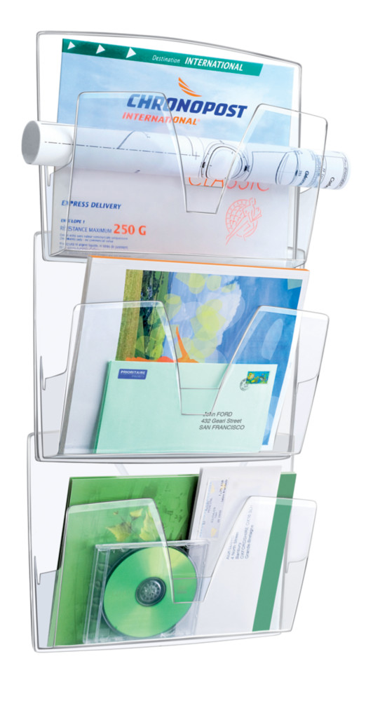 Cep Prsentoir mural Ice 170 - Lot de 3 - Cristal
