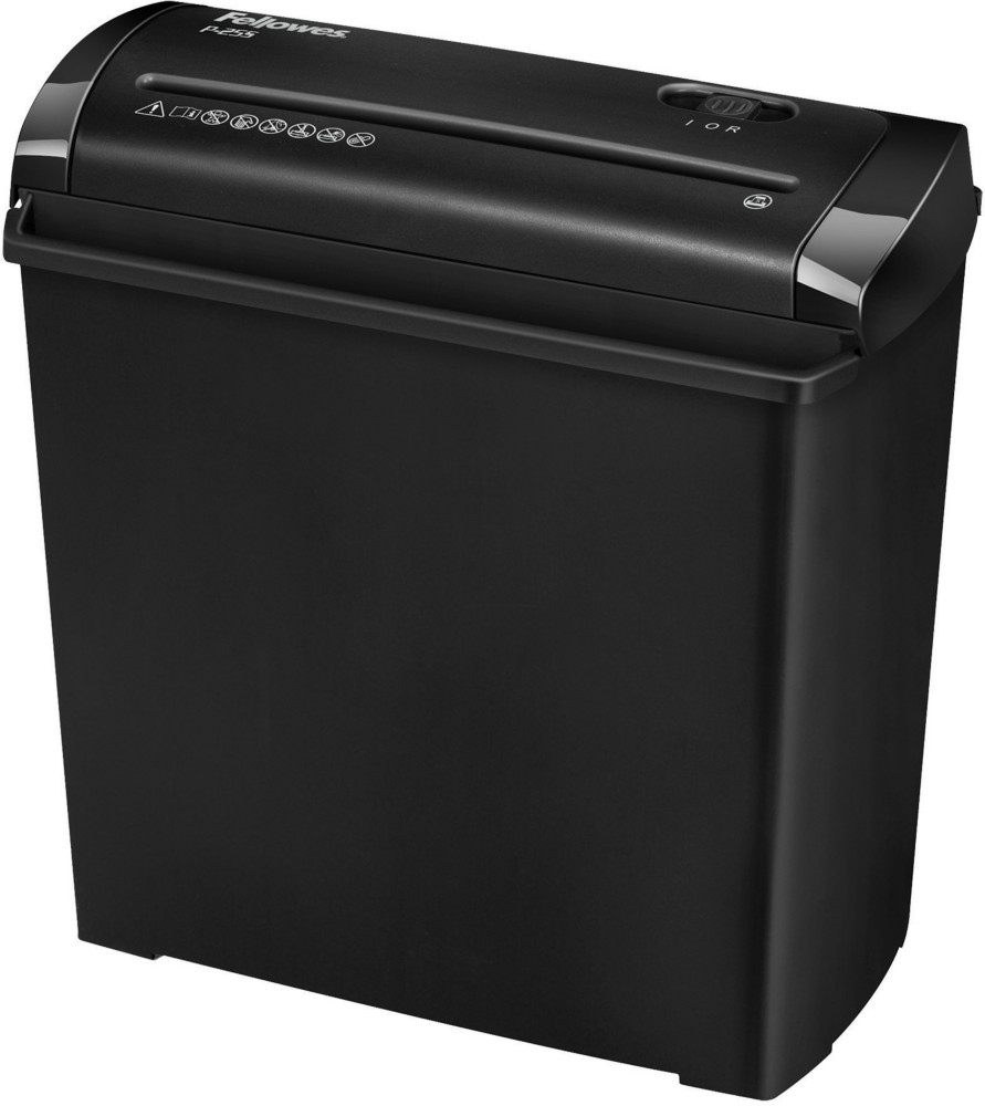 Fellowes Destructeur de documents Powershred P-25S coupe droite DIN P1 - 5 feuilles - corbeille 11L