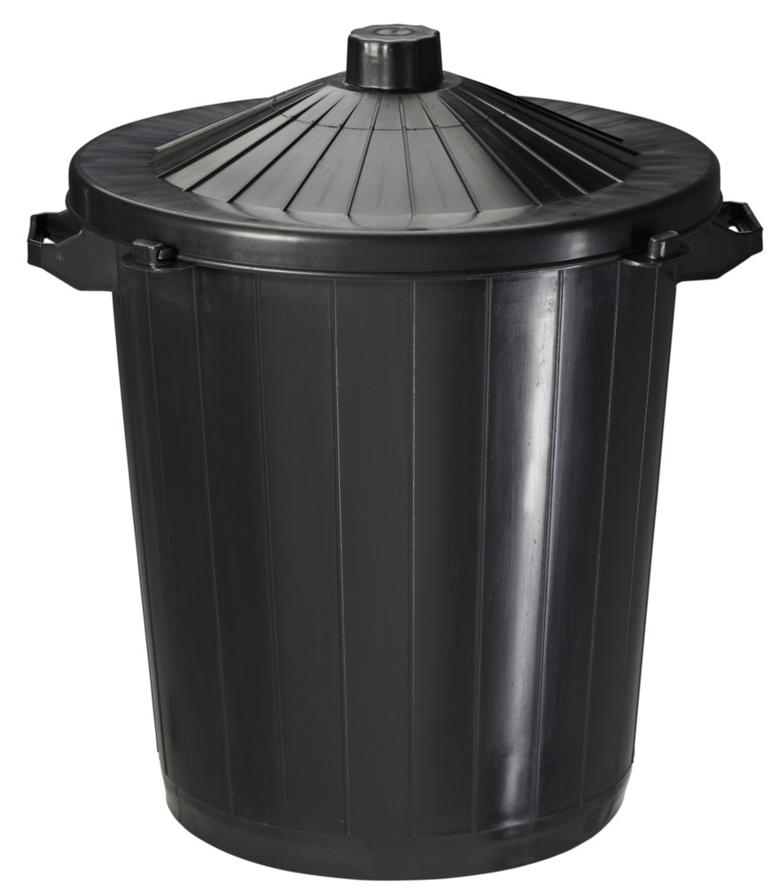 Rossignol Poubelle de rue  poser 80L - noire