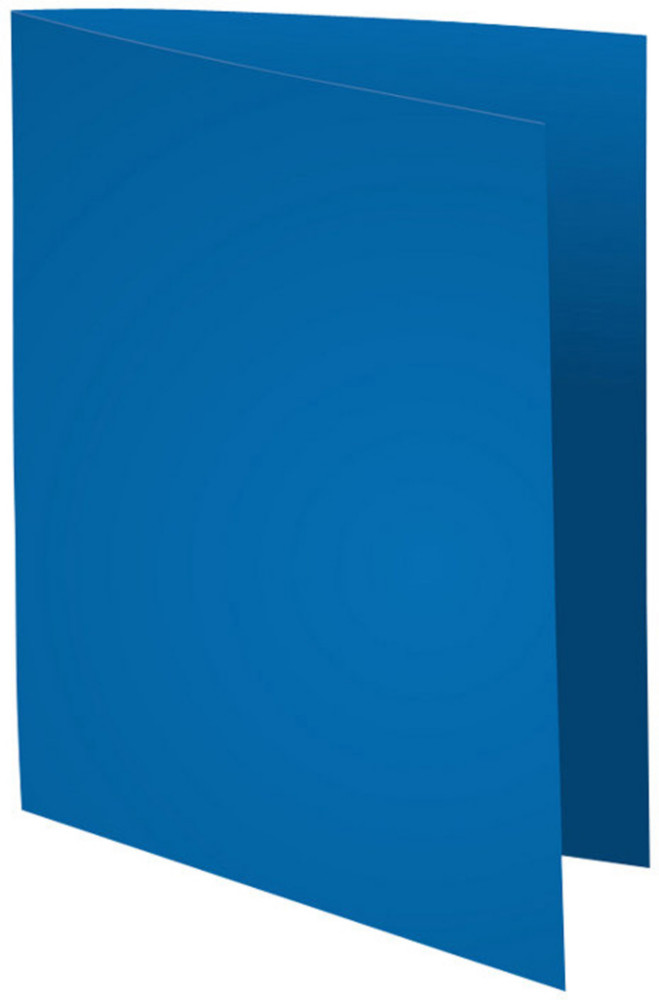 Exacompta Paquet de 100 chemises Flash 220 teintes vives coloris bleu fonc, format 320x24 cm