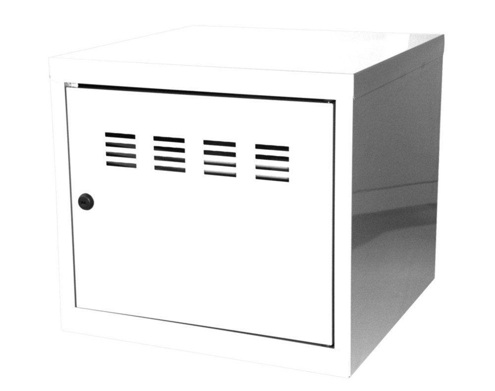 Casier de bureau individuel juxtaposable CUBE  - H. 36 cm Blanc