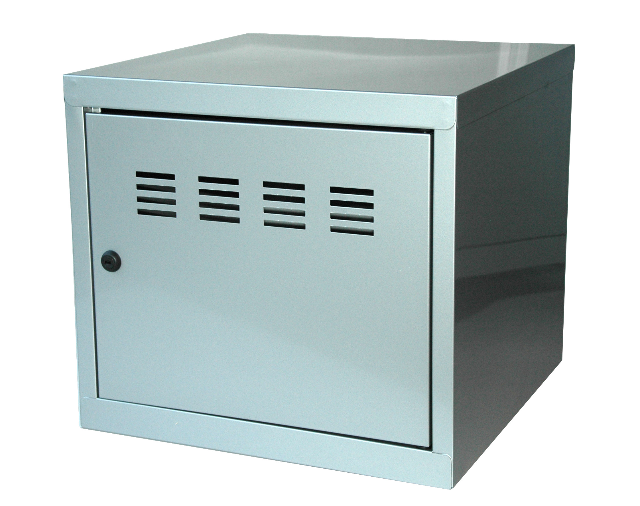 Casier de bureau individuel juxtaposable CUBE - H. 36 cm Alu