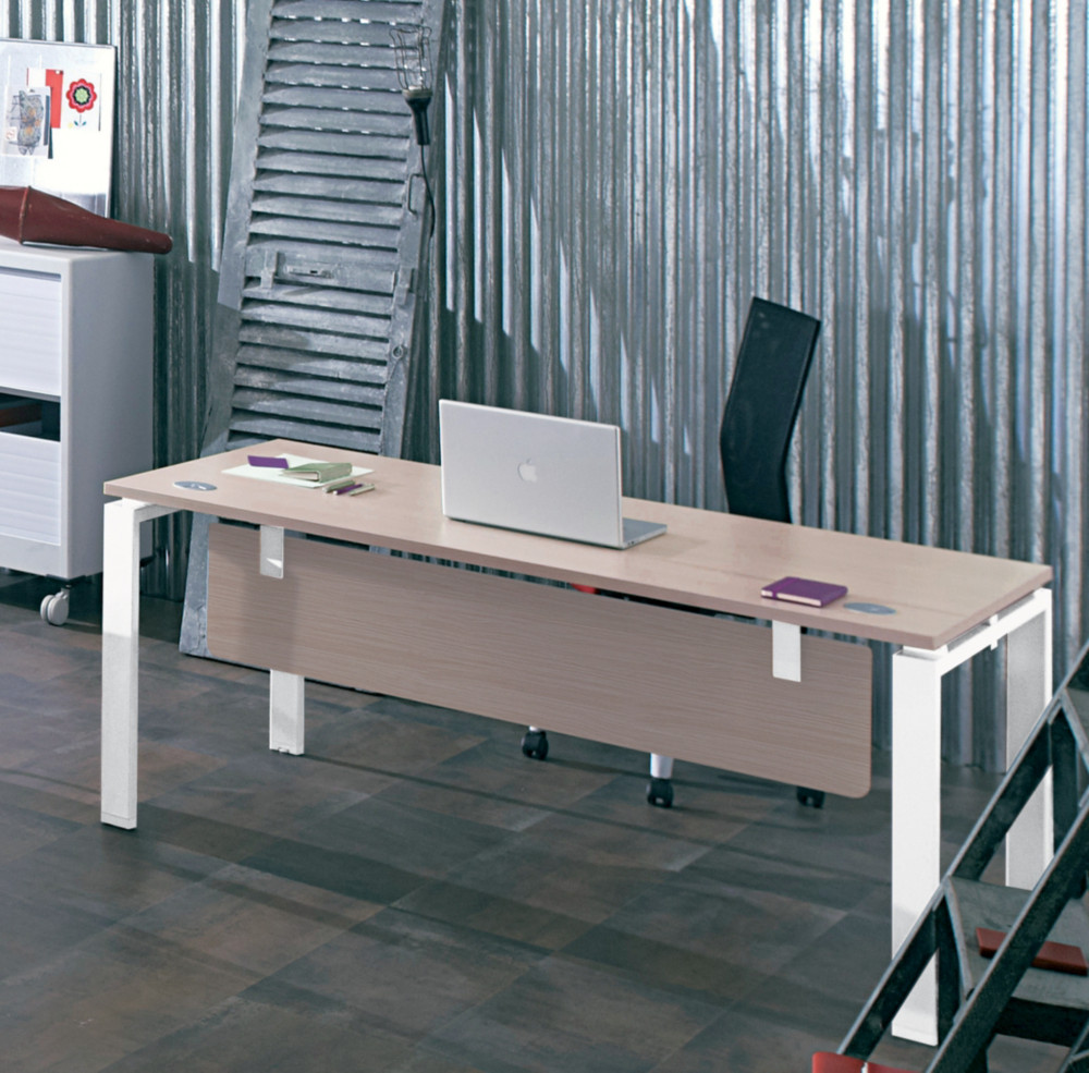 Voile de fond bureau direction E-link - H.33 cm - Chne - Fixations Blanches