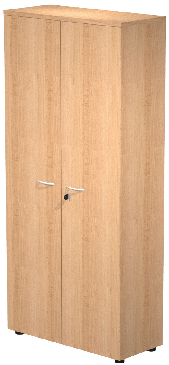 Armoire haute Pronto - L.80 x H.180 cm - 2 portes - Hêtre