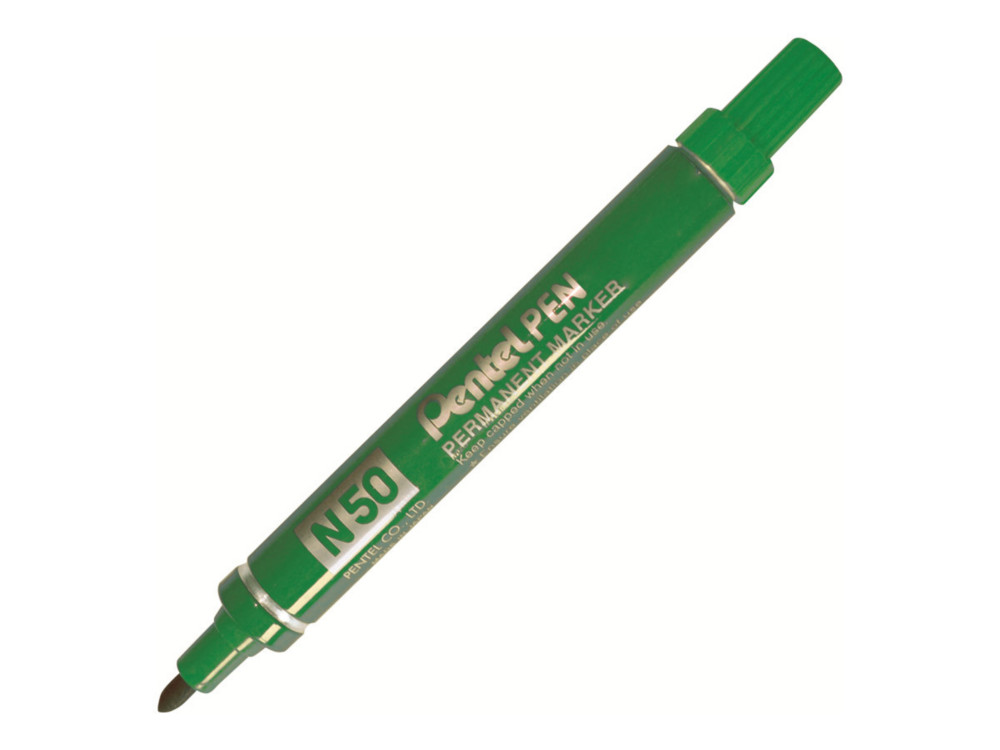 Pentel N50 - Marqueur permanent pointe ogive trait 1,5 mm - Vert