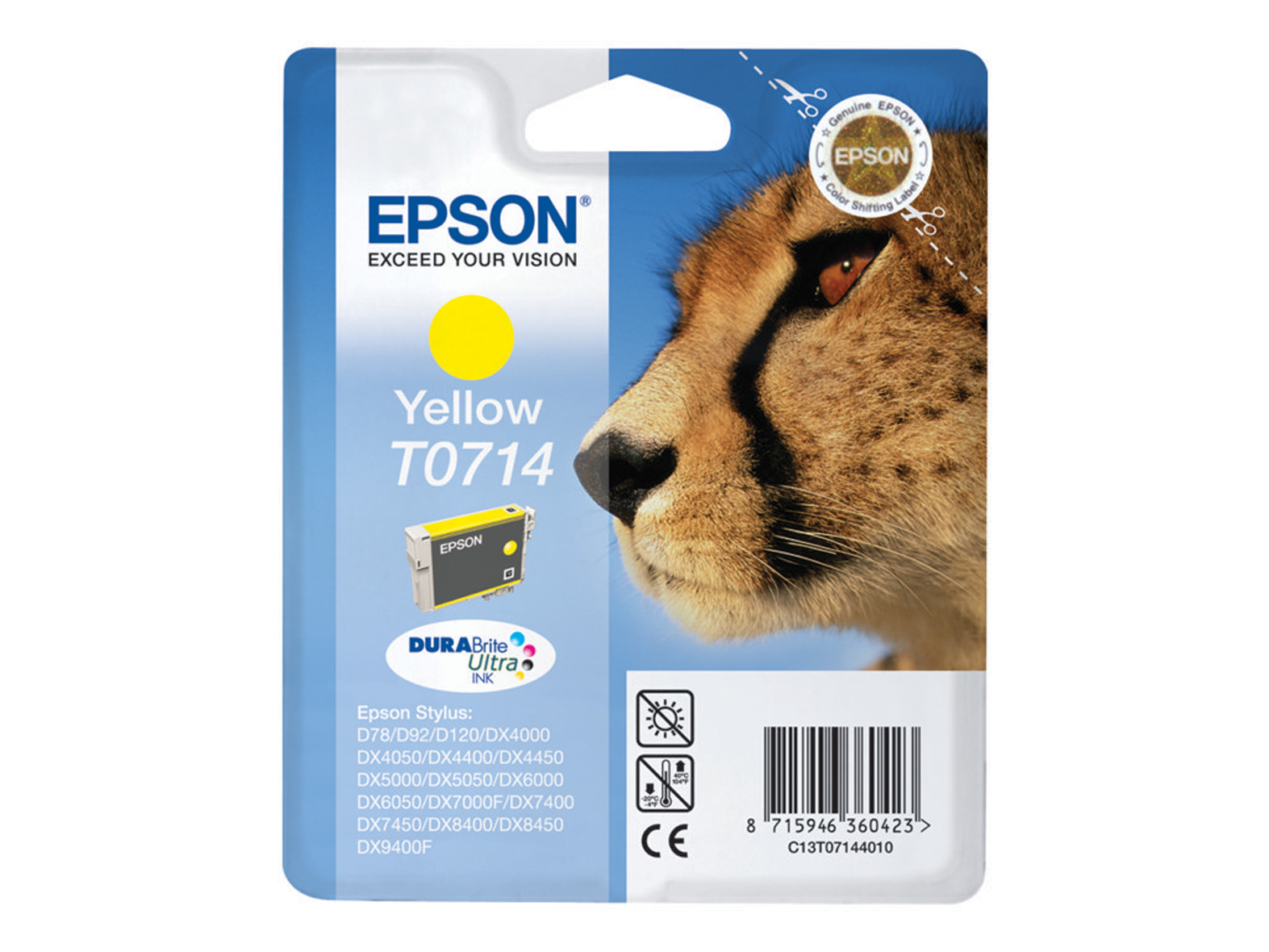 Epson T0714 Jaune - vue 5
