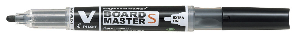 Pilot Marqueur pour tableau blanc BEGREEN V-Board Master S, pointe ogive extra fine 1,3 mm, noir
