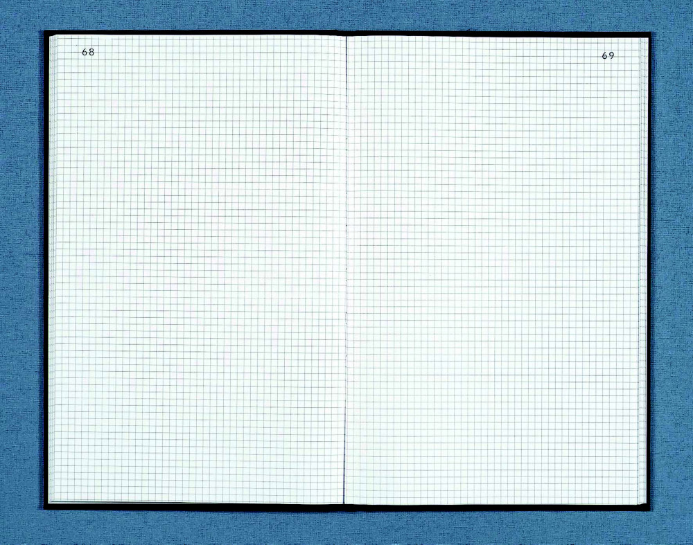 Dauphin Registre toil foliot A4 (297x 210 mm) 200 pages quadrilles 5x5 - Couverture noire