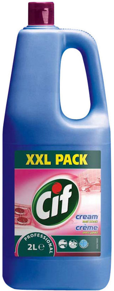 Cif Crme nettoyante polyvalente professionnelle - Javel - Bidon 2L