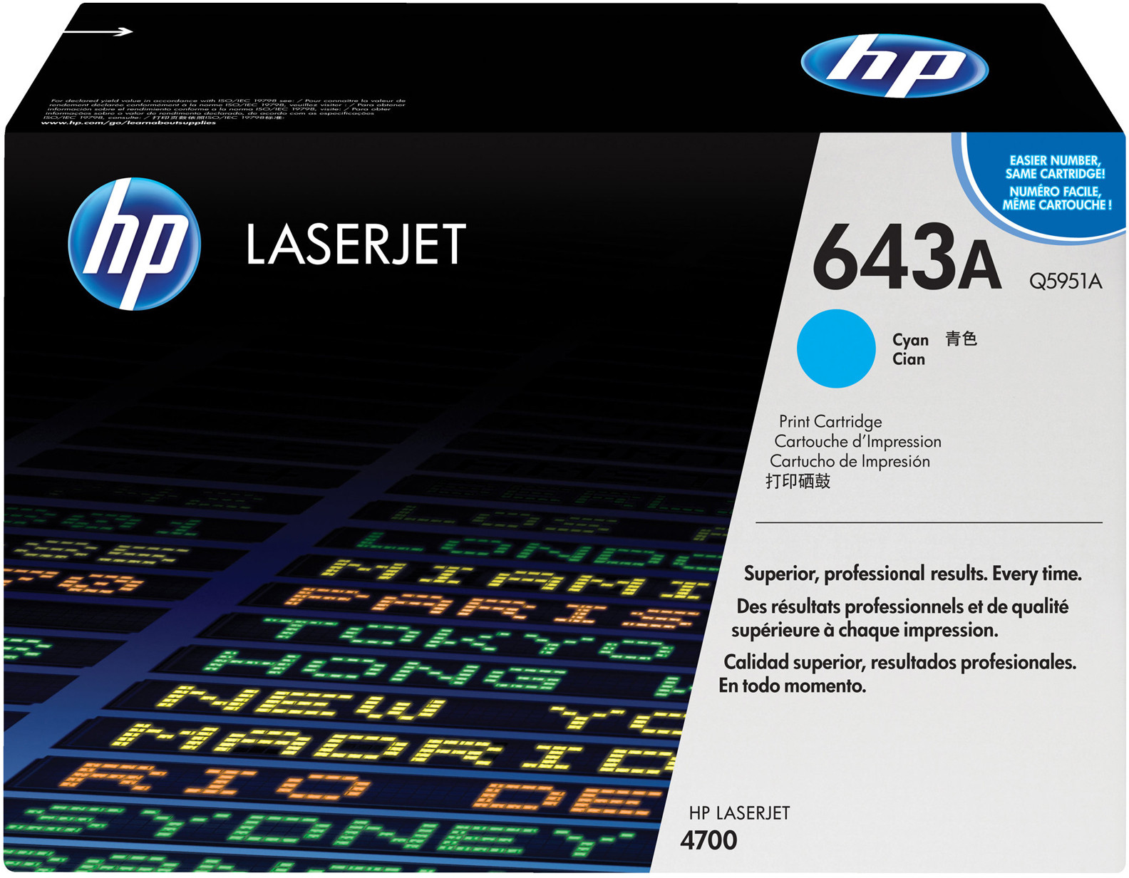 HP Toner Cyan Q5951A - vue 5