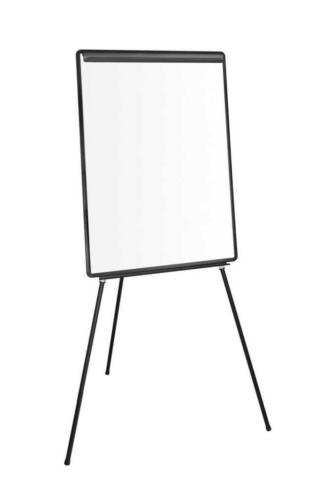 Chevalet de confrence - Surface mlamine non magntique 66 x 101cm - Cadre Noir